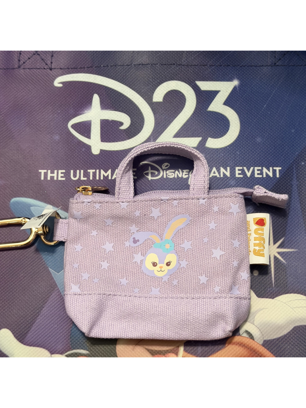 Disney D23 2026 WDI MOG Mickeys of Glendale Mini Tote Keychain Duffy Stella Lou